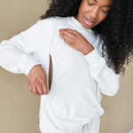 Breastfeeding Sweatshirt - Cool Grey