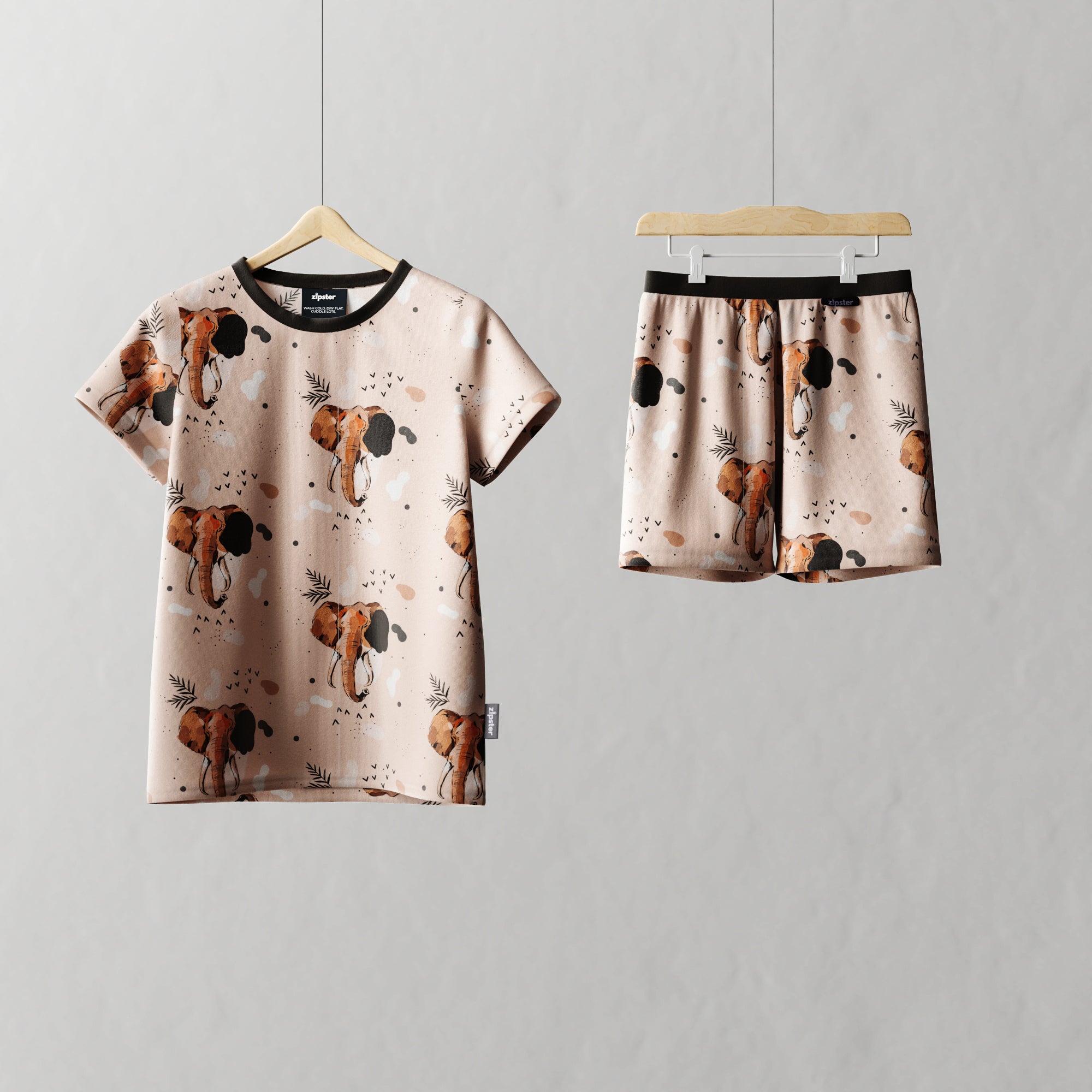Children's Shortie PJ Set Safari
