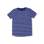 Organic Cotton Breastfeeding T-Shirt Cobalt Stripes