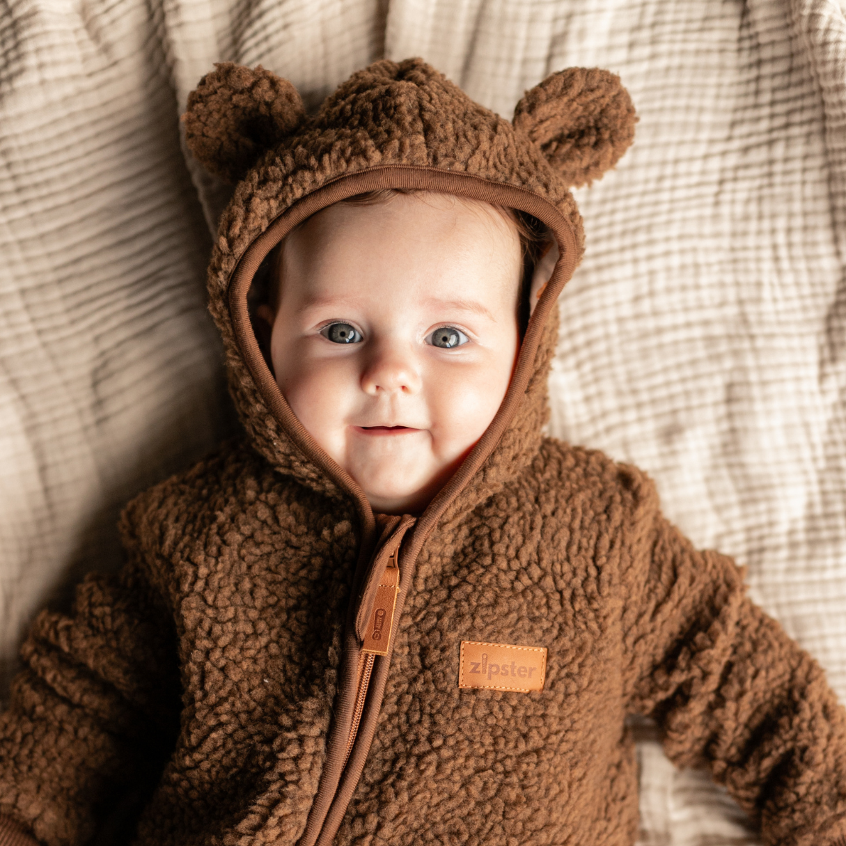 Zipster Teddy Suit Brown