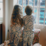 William Morris Παιδικό σετ πιτζάμες Mallow Blue