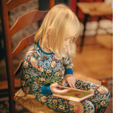 William Morris Παιδικό σετ PJ Strawberry Thief Ναυτικό μπλε