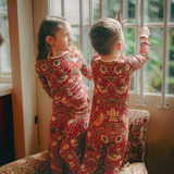 William Morris Παιδικό σετ PJ Strawberry Thief Κόκκινο