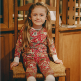 William Morris Παιδικό σετ PJ Strawberry Thief Κόκκινο