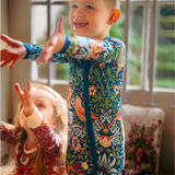 William Morris Zipster Strawberry Thief Navy Blue