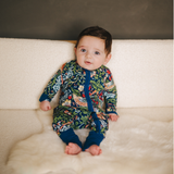 William Morris Zipster Strawberry Thief Navy Blue