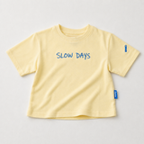 Oversized παιδικό μπλουζάκι κίτρινο Slow Days