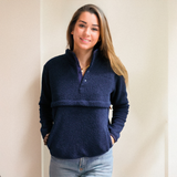 Θηλασμός Fleece Ναυτικό μπλε