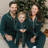 Ladies Pyjamas Set Green Heritage