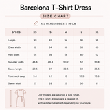 Βαρκελώνη θηλασμός T-Shirt φόρεμα