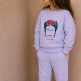 Σετ σαλονιού από μπαμπού «Fierce Like Frida» Μωβ