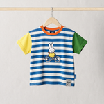Miffy Παιδικό μπλουζάκι «on the Move» με ρίγες και λαιμόκοψη, μπροστινή όψη