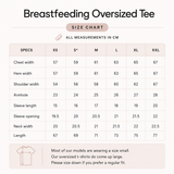 Oversized θηλασμού Tee ροζ