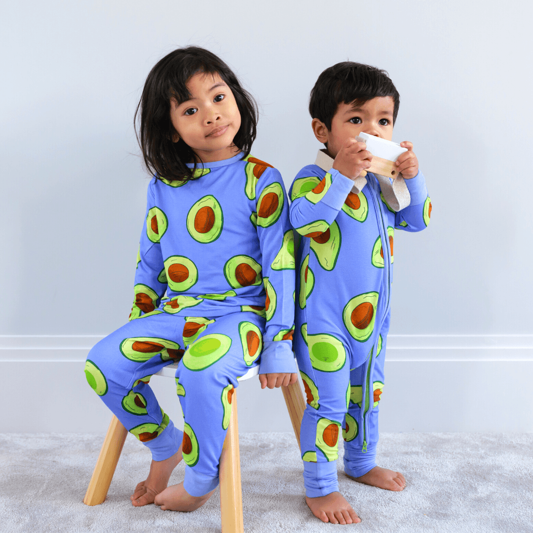 Children's PJ Set Avocado - Zipster