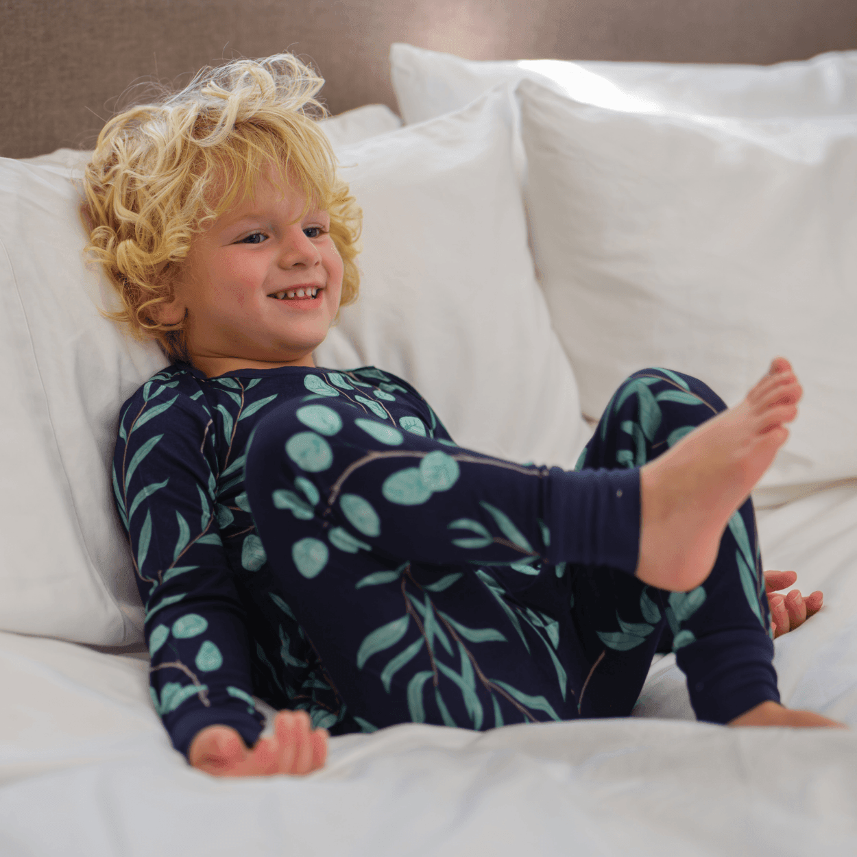 Children's PJ Set Eucalyptus - Zipster